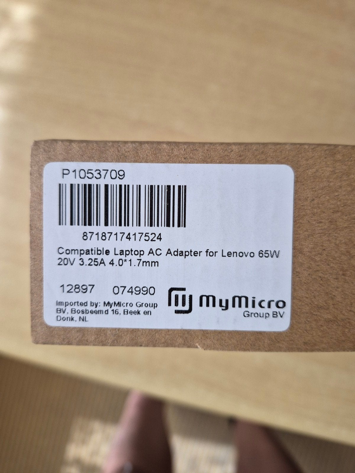 Compatibele Laptop AC Adapter voor Lenovo 65W, Computers en Software, Ophalen of Verzenden, Nieuw, MyMicro Group (compatibel met Lenovo)