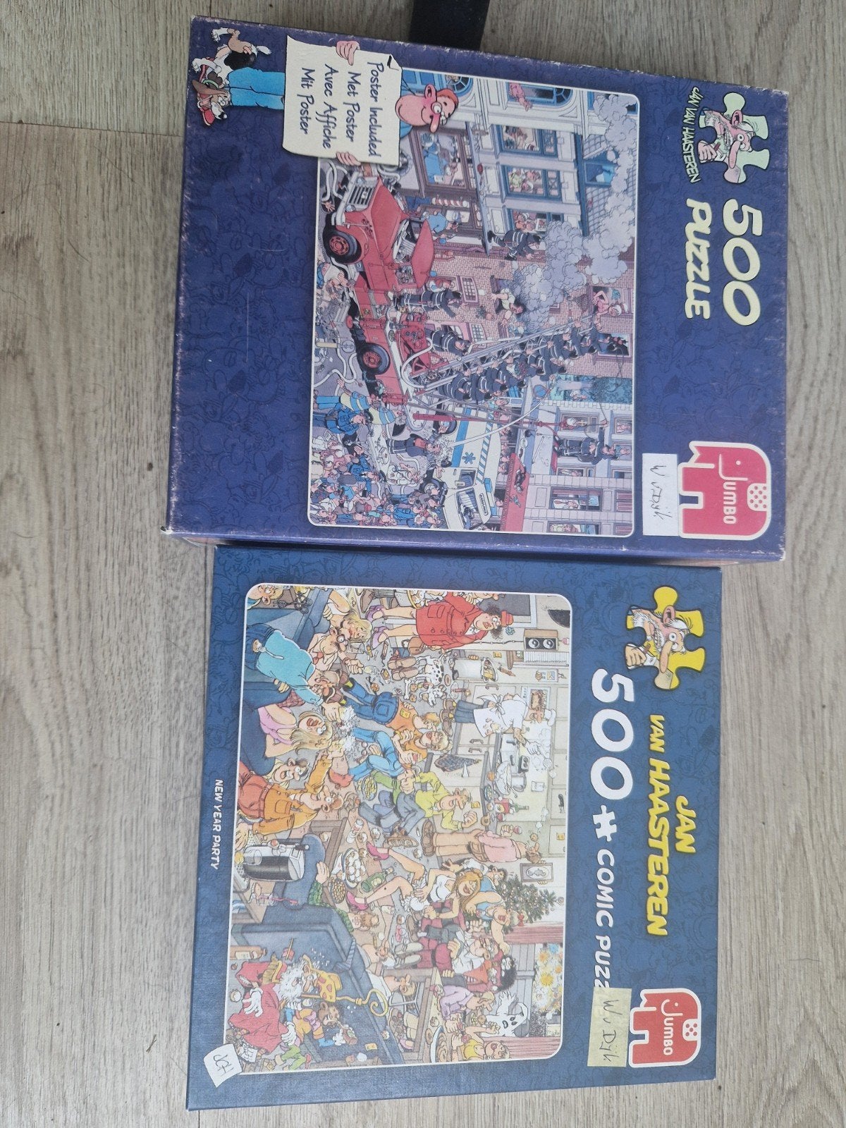 2 puzzela van haasteren, Ophalen of Verzenden, 500 t/m 1500 stukjes, Zo goed als nieuw