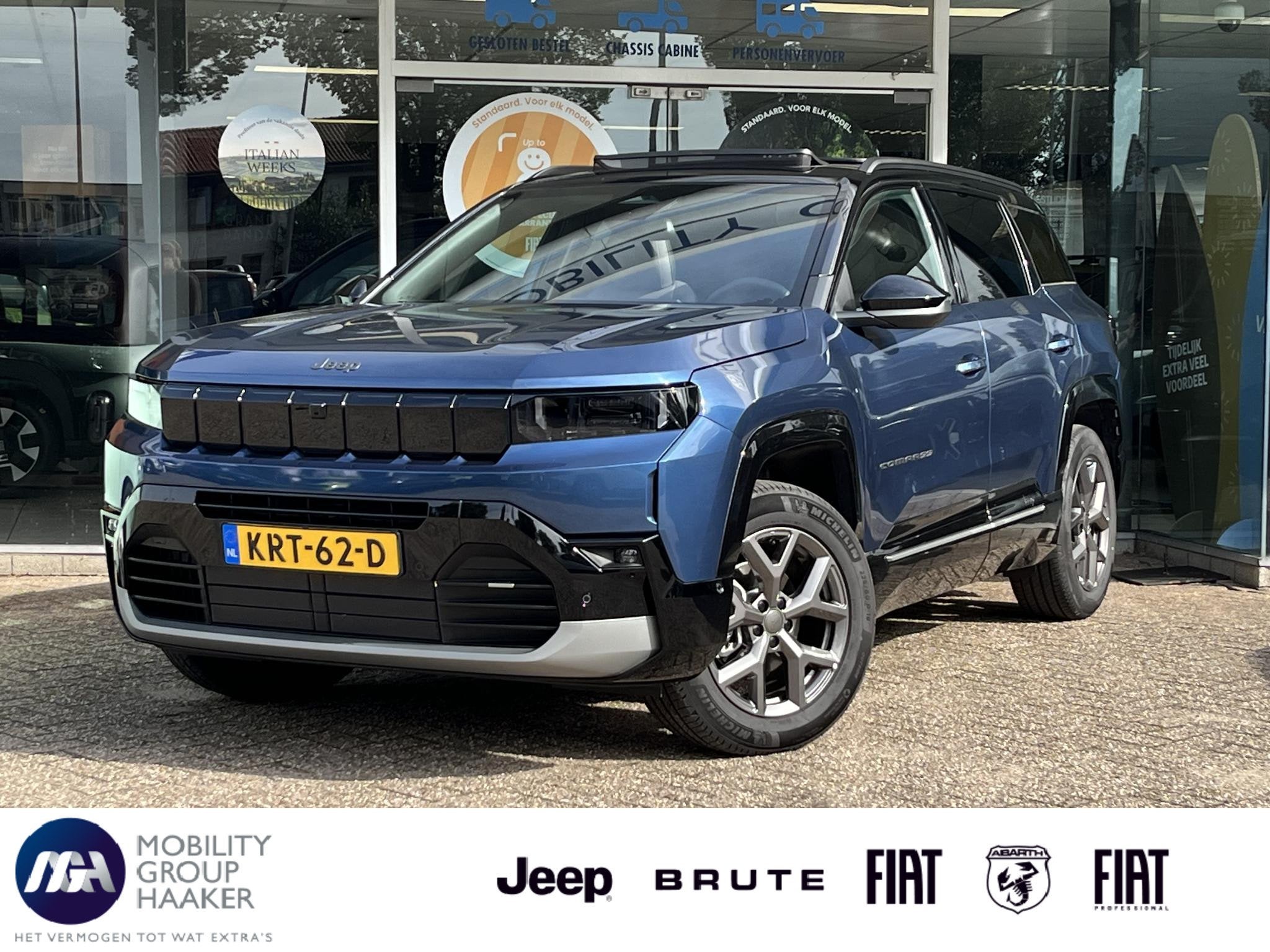 Jeep Compass 1.2 e-Hybrid Summit | Apple/Android | Panorama, Auto's, 145 pk, Gebruikt, 1199 cc, 1535 kg