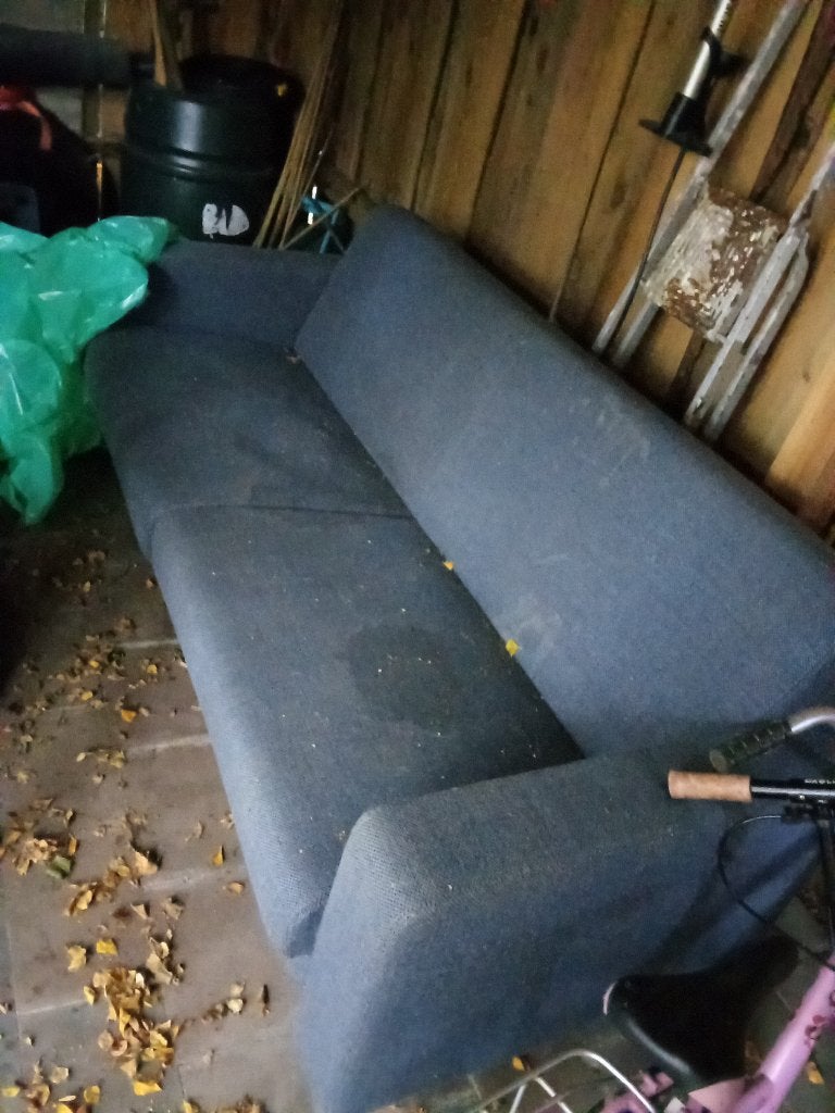 Oude teringbank 3 zits, Ophalen, Gebruikt, Driepersoons, 75 tot 100 cm