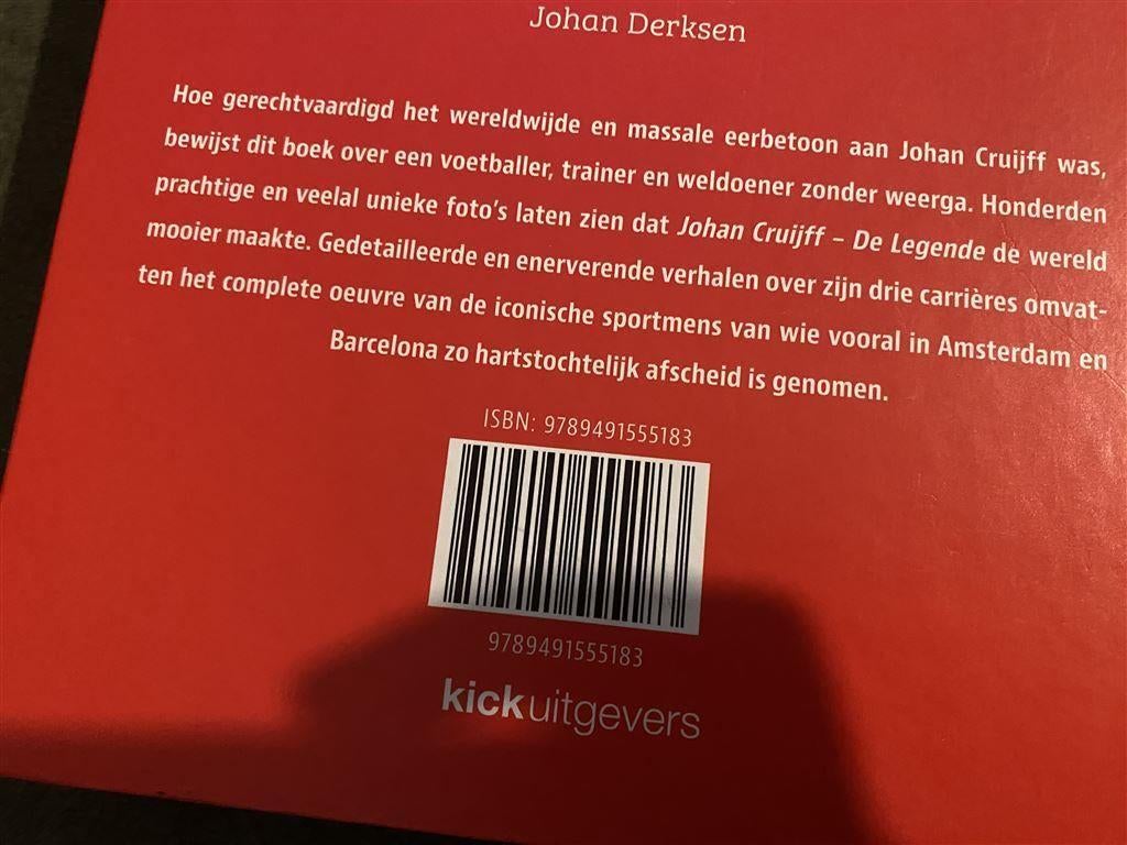 Johan Cruijff de legende 1947-2016 kick uitgevers [1035], Verzenden, Zo goed als nieuw, Watersport en Hengelsport