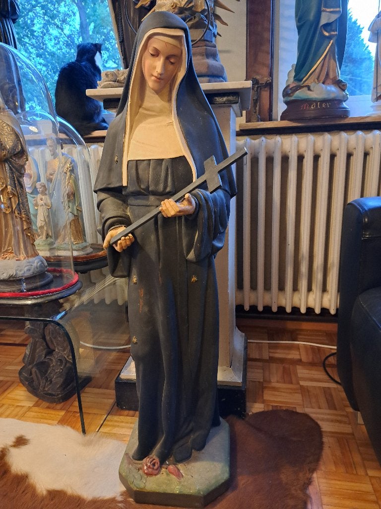 Antiek vintage religieuze heiligen beelden Kerk Klooster, Antiek en Kunst, Ophalen