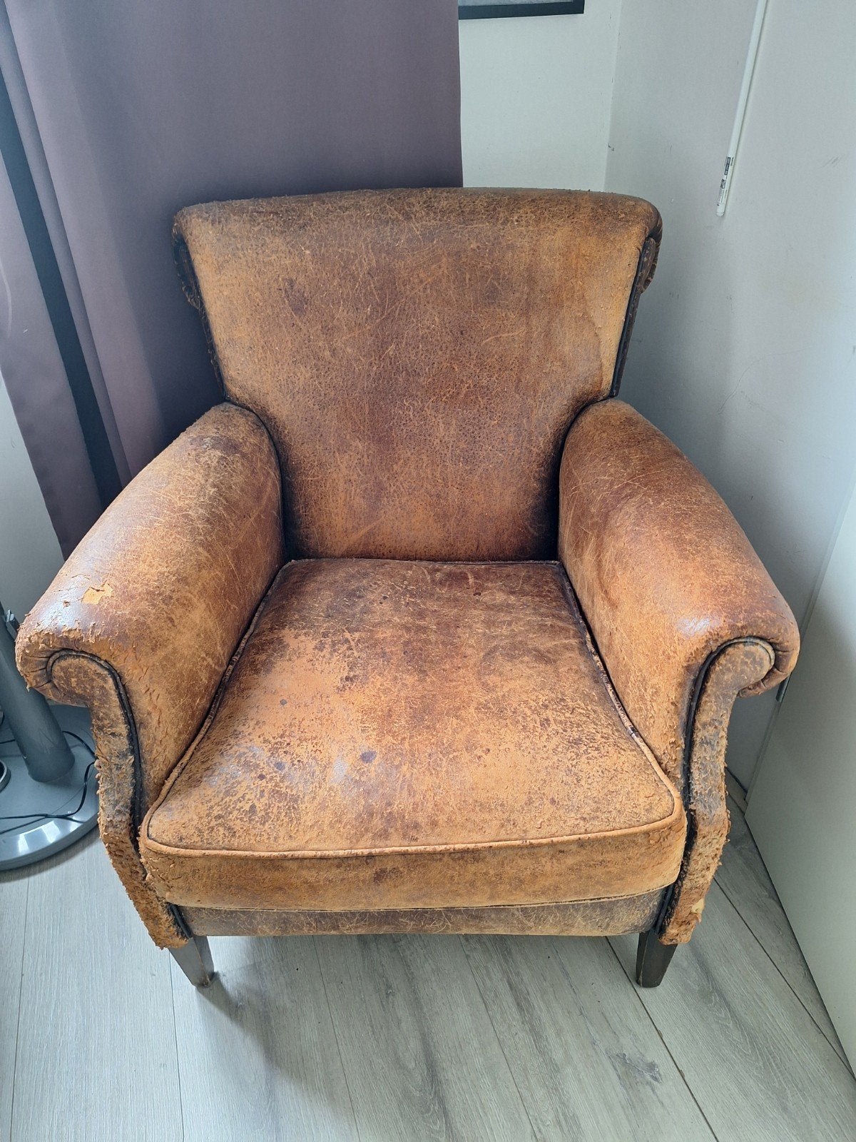 vintage fauteuil opknapper, Huis en Inrichting, Fauteuils, Ophalen, Gebruikt, 75 tot 100 cm, 50 tot 75 cm