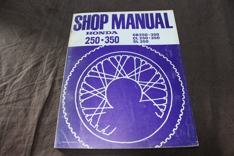 Honda CB250 CB350 CL250 CL350 SL350 1976 shop manual, Motoren, Ophalen of Verzenden, Honda