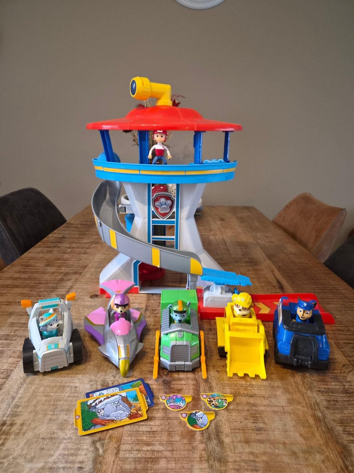 Paw Patrol Uitkijktoren met Ryder en 5 Pups, Ophalen, Gebruikt, Jongen of Meisje