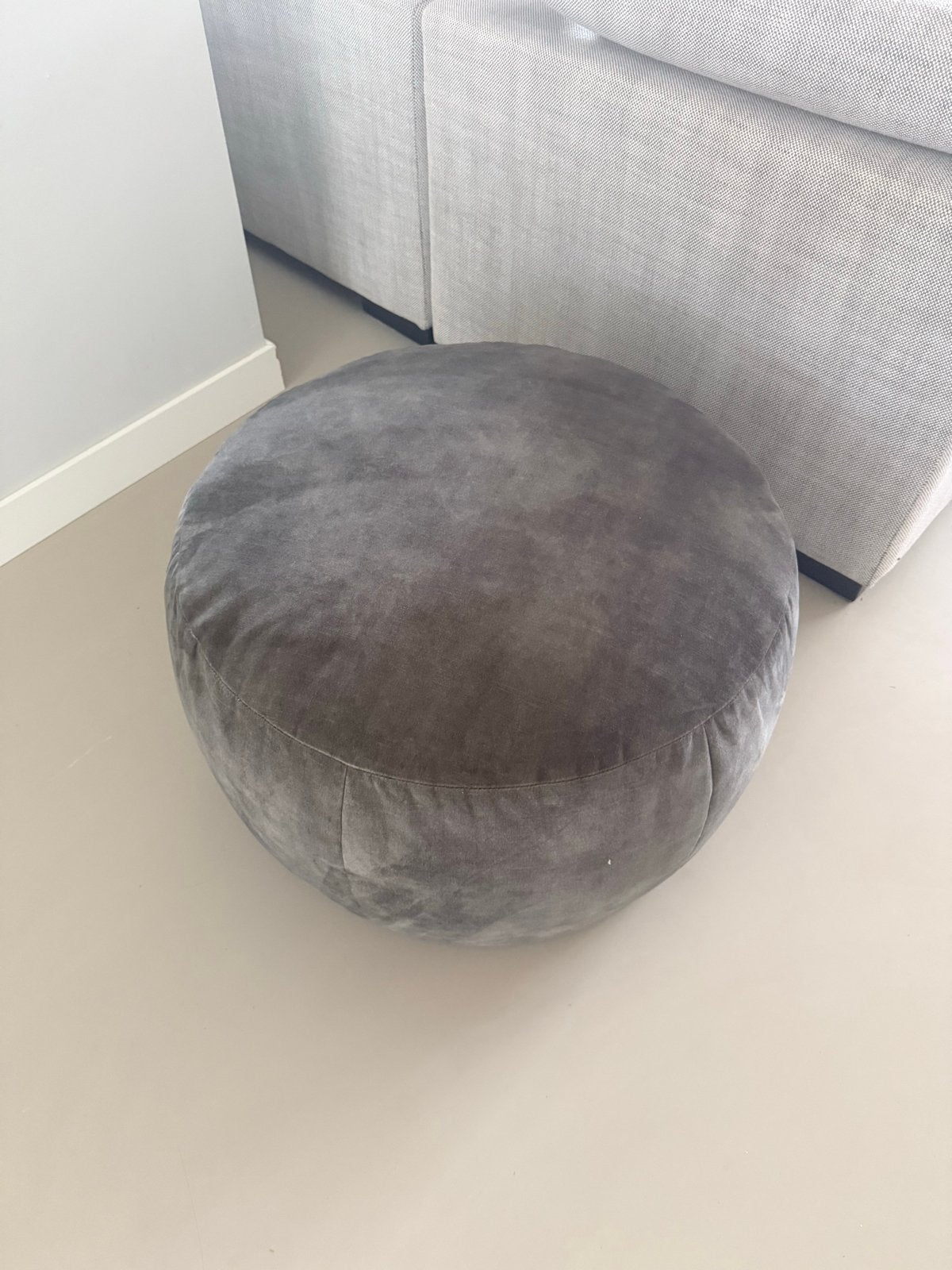 Groene poef van Passe Partout, Ophalen, Rond, Minder dan 50 cm, Zo goed als nieuw