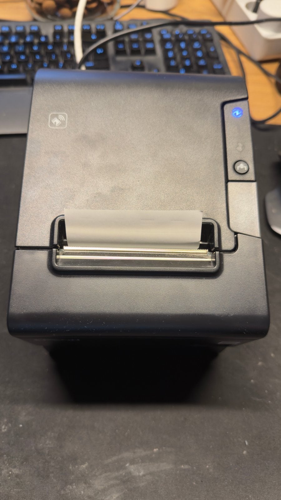Epson bonprinter (TM-T88VI - M338A) - Zo goed als nieuw, Computers en Software, Printers, Zwart-en-wit printen, Printer, Draadloos