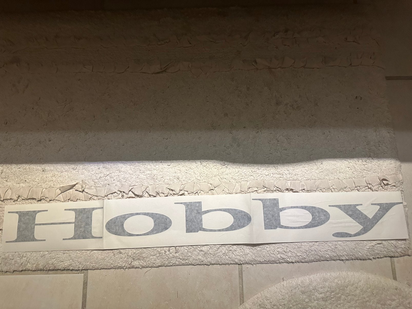 Grote Hobby caravan sticker zwart 85 cm br. - 6,2 cm hoog, Ophalen of Verzenden, Nieuw