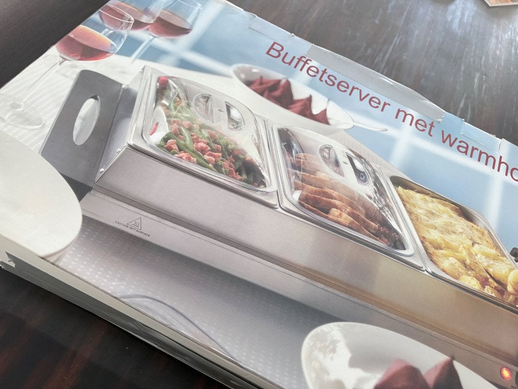 Mooie Buffetserver (diverse functies), Huis en Inrichting, Ophalen, Zo goed als nieuw, Metaal