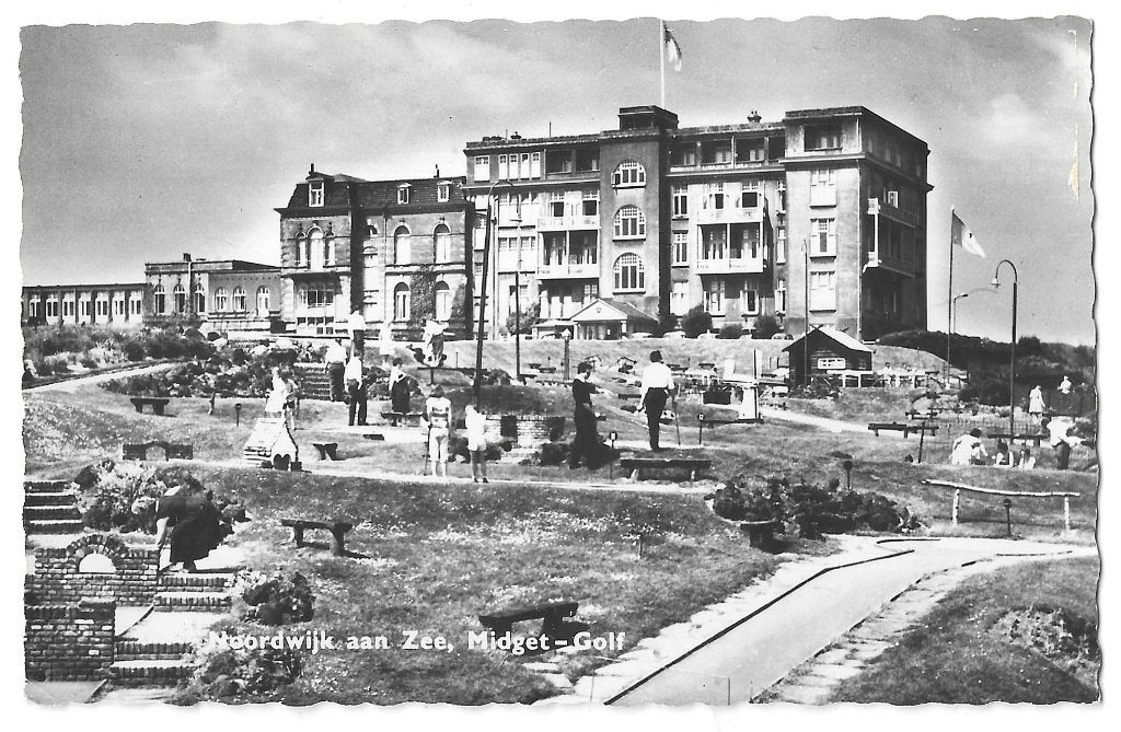 AK Noordwijk aan Zee - Midget-Golf, Verzenden, 1940 tot 1960, Ongelopen, Zuid-Holland