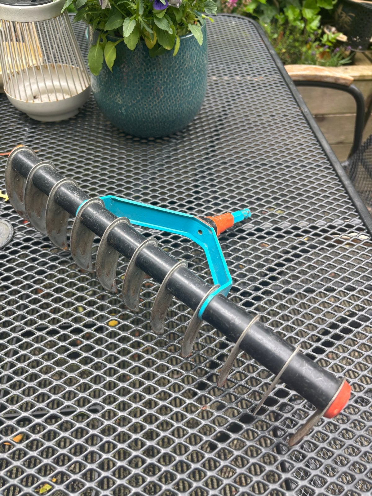 Gardena verticuteer hark ter waarde van €34, Ophalen of Verzenden, Gebruikt, Hark