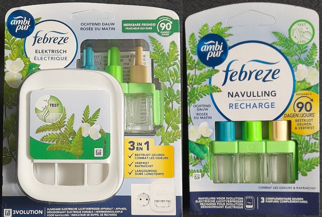 Febreze Ambi Pur 3Volution Starterset en Navulling, Overige materialen, Overige stijlen, Nieuw, Ophalen of Verzenden