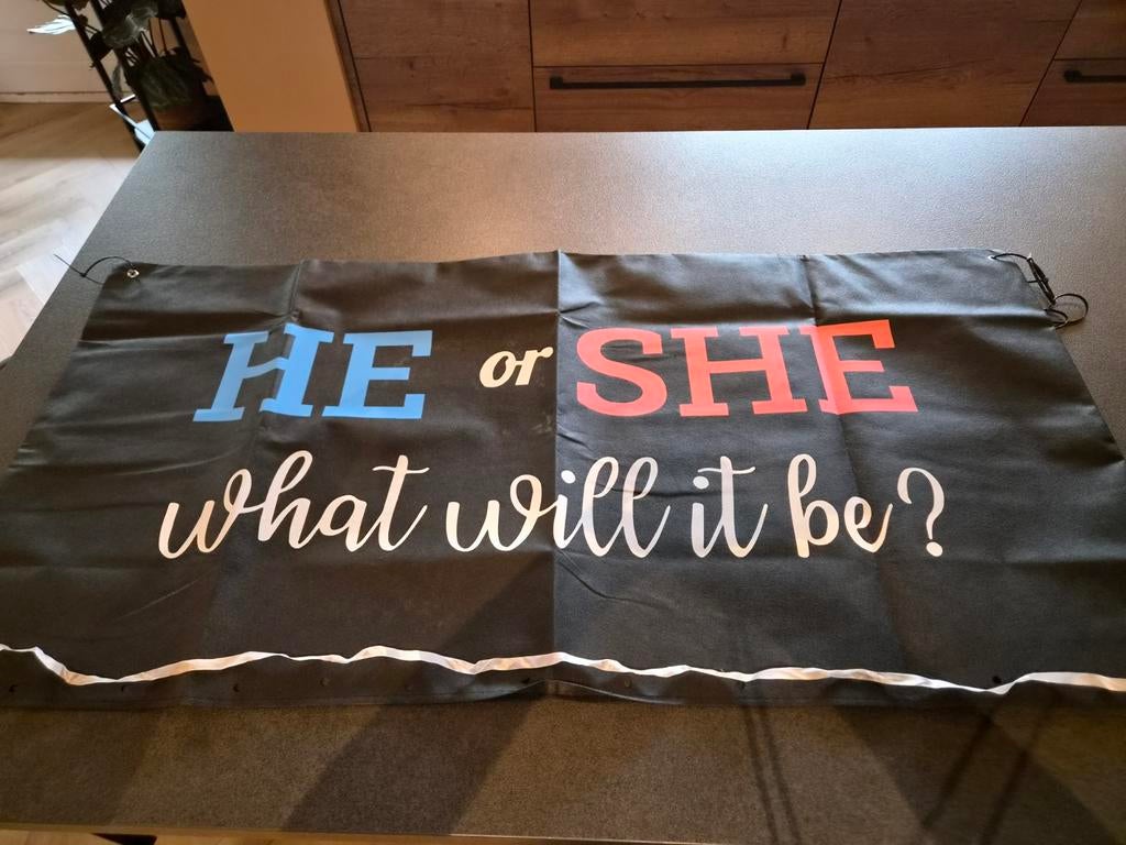 Gender Reveal om roze of blauwe ballonnen in te doen, Ophalen, Zo goed als nieuw