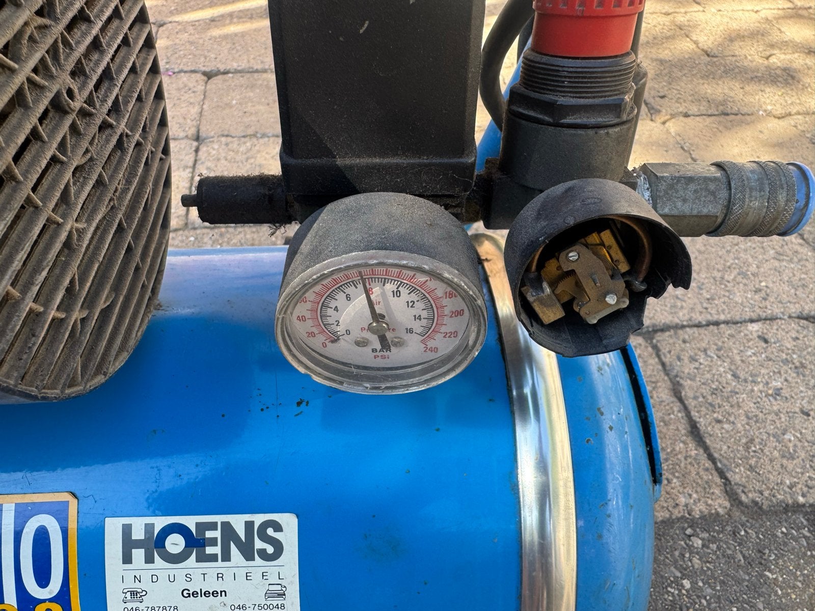 Airpress Compressor H215/25 - 24L, 8 bar, Ophalen, Gebruikt, 6 tot 10 bar, Minder dan 200 liter/min