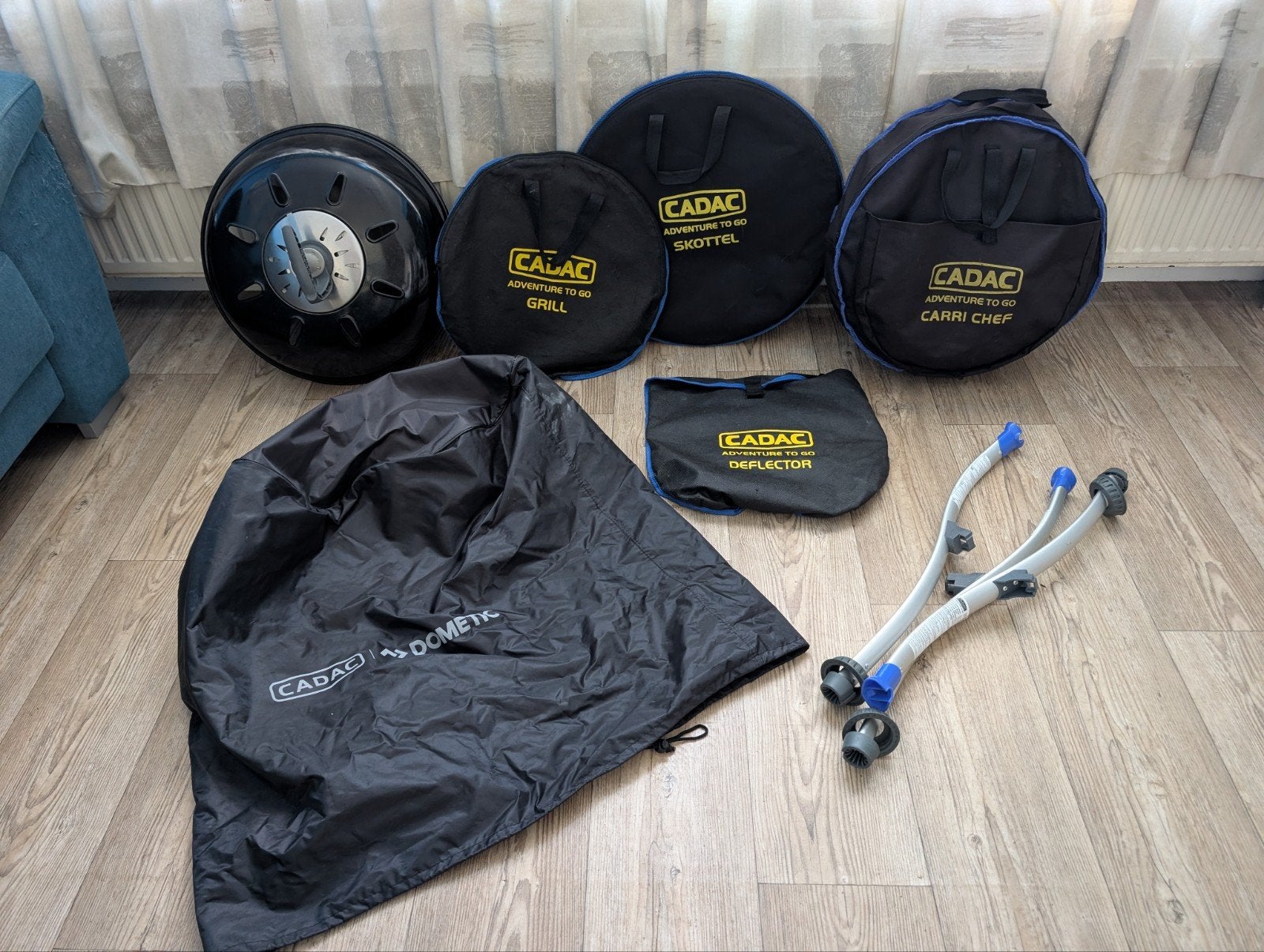 Cadac Carri 50 skottelbraai set met (bijna) volle gasfles., Ophalen, Gebruikt, Cadac carri chef