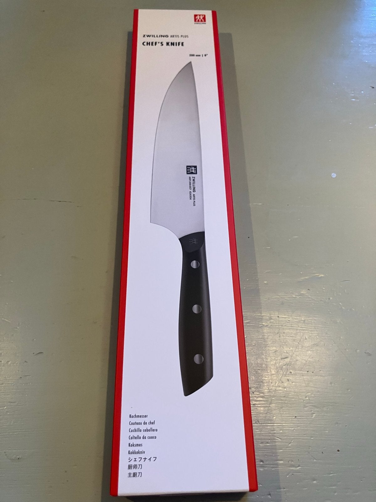 Zwilling Artis Plus Koksmes 200mm - Nieuw in verpakking, Overige typen, Ophalen of Verzenden, Metaal, Overige merken