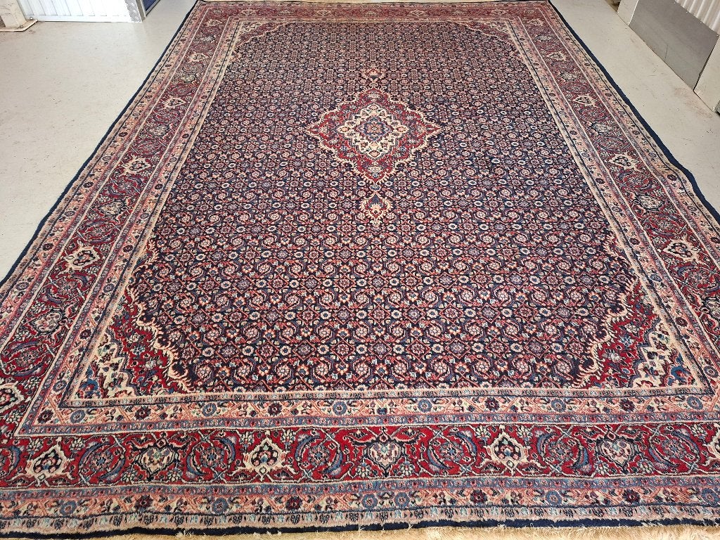 Perzisch Oosters handgeknoopt tapijt Bidjar 3.85 x 2.75 cm, Perzisch Oosters Bidjar, 200 cm of meer, Geel, Zo goed als nieuw