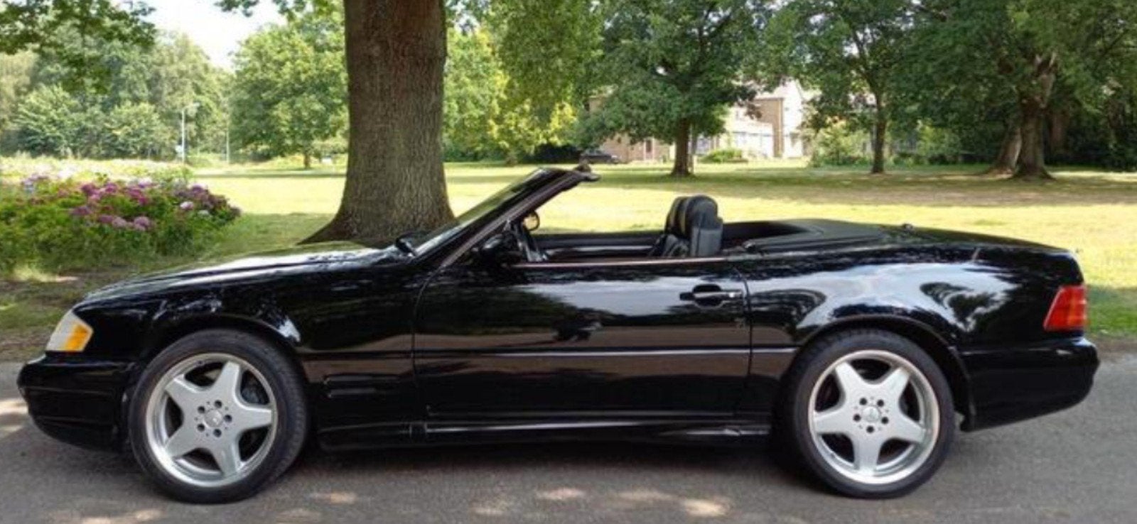SL500 R129 AMG-Pakket 3-2001 Zwart Leder Airco Hardtop Etc., Automaat, Achterwielaandrijving, Cabriolet, Zwart