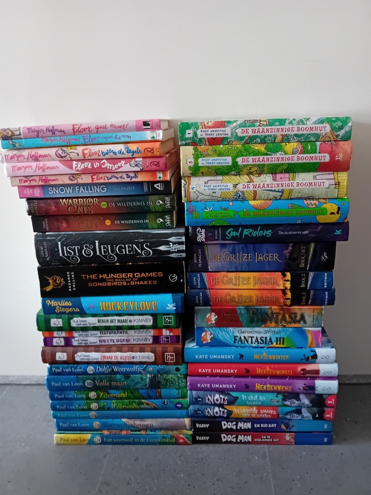 Diverse kinderboeken - Knots - Dogman - Warrior Cats, Boeken, Ophalen of Verzenden, Gelezen, Diverse auteurs, Fictie