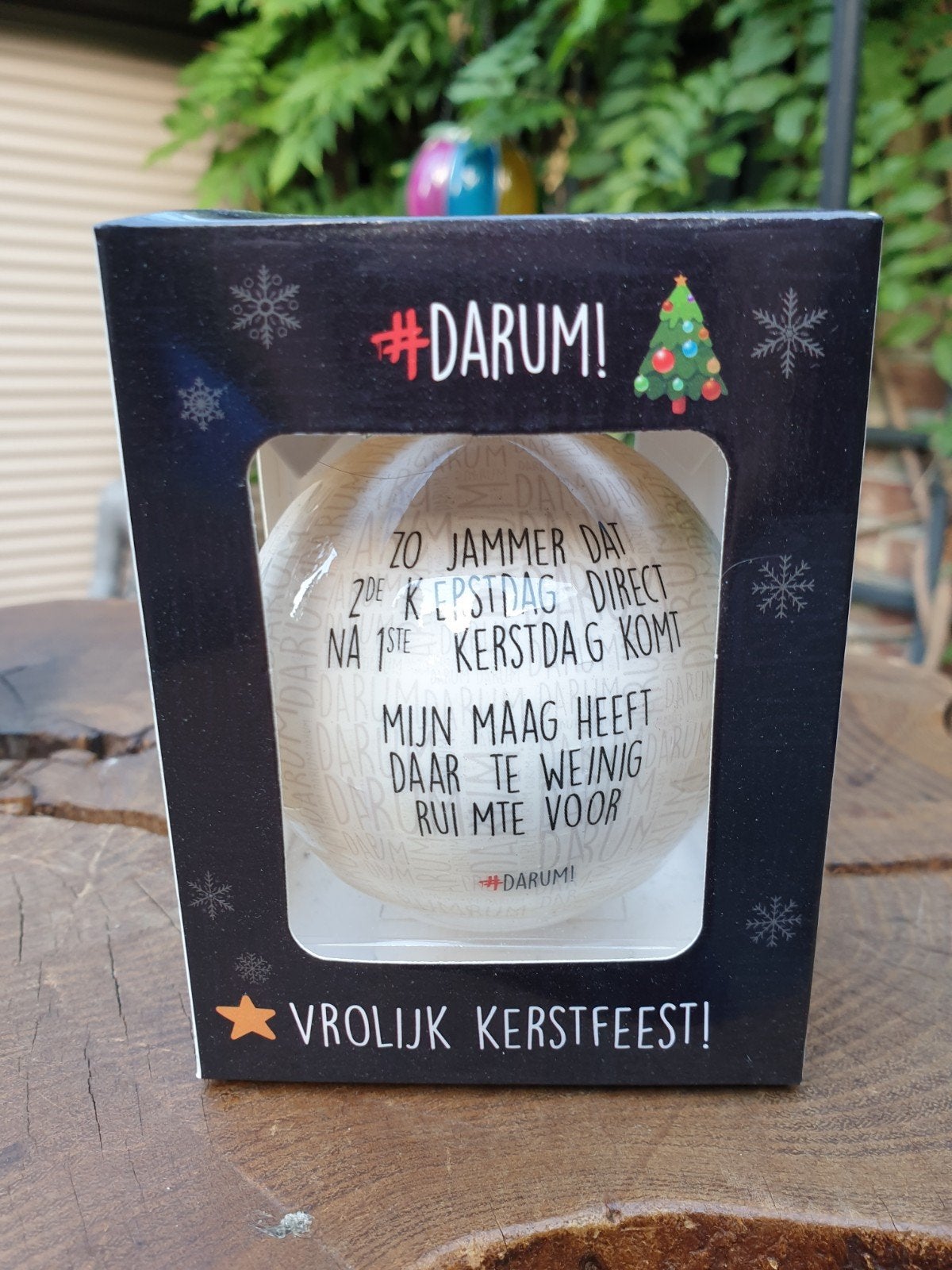 kerstbal met tekst/kerstbal/grappige tekst/Darum, Verzenden, Nieuw