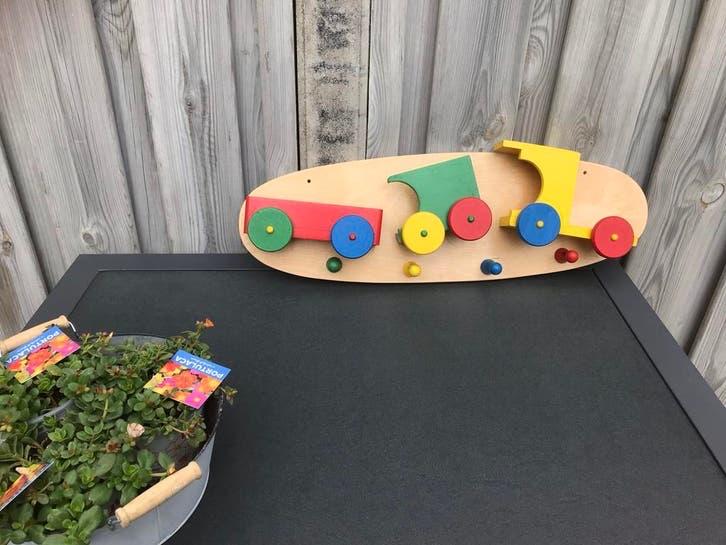 Houten kapstok  - Trein, Kinderen en Baby's, Speelgoed | Overig, Ophalen of Verzenden, Gebruikt, Jongen of Meisje