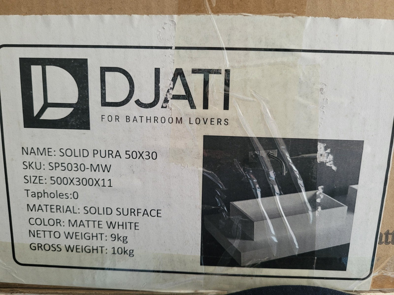 Djati wastafel, Ophalen, Nieuw, Wastafel