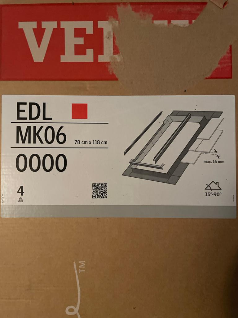 Nieuw gootstuk voor Velux Dakraam EDL MK06 78x118 cm, Doe-het-zelf en Verbouw, Glas en Ramen, Ophalen, Minder dan 80 cm, 80 tot 120 cm