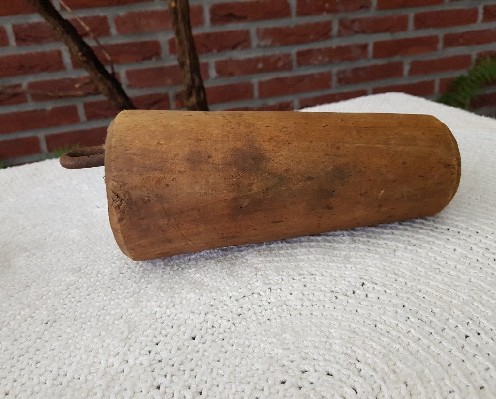 Antiek Houten Heiblok / Sleg, Verzenden