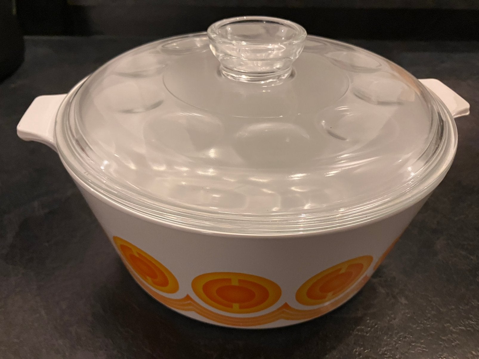 Nostalgie! Vintage Pyroflam Electro ovenschaal + deksel, Ophalen, Nieuw, Glas, Overige typen