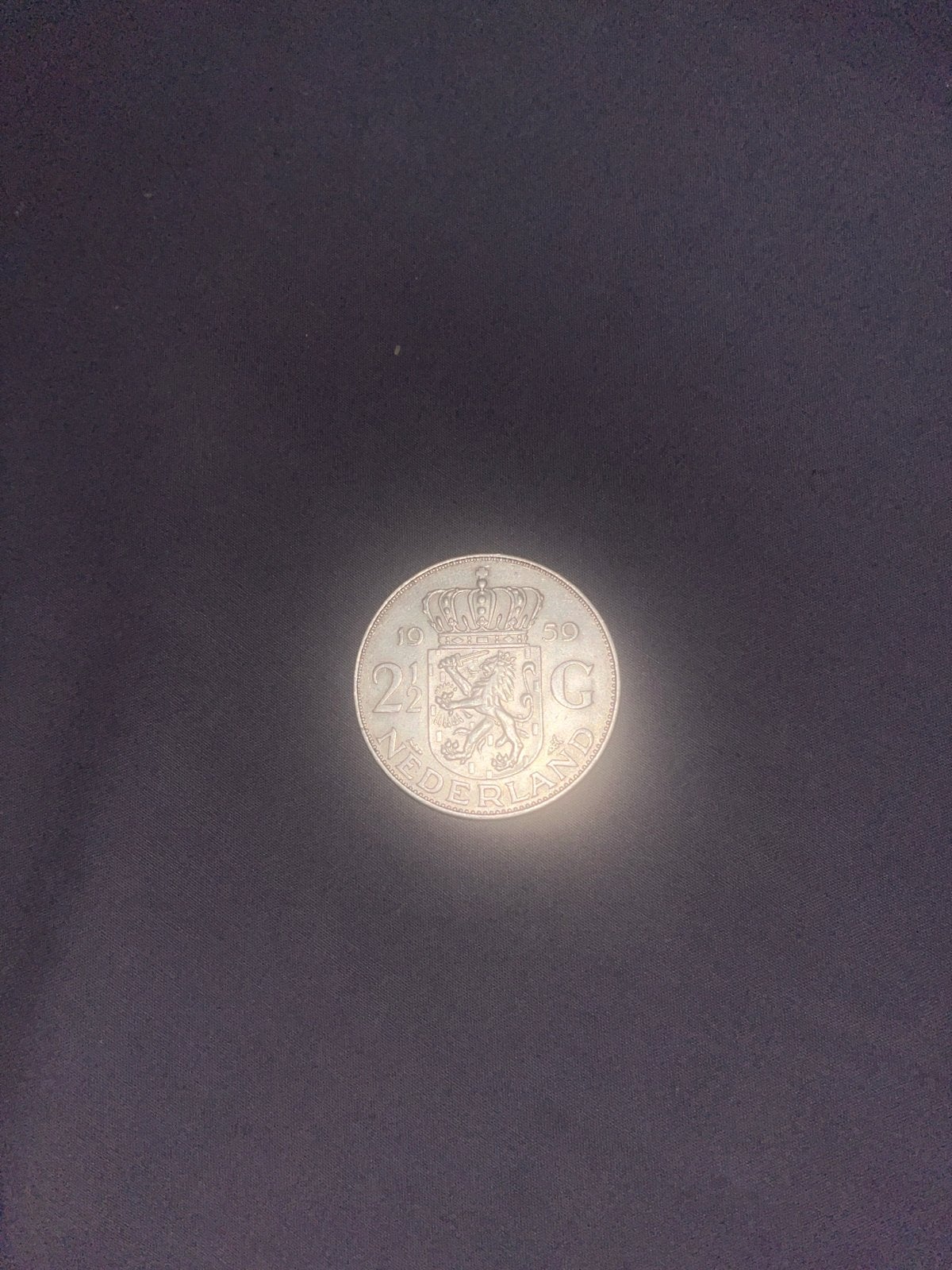 Zilveren 2,5 Gulden Munt 1959 - Koningin Juliana, Postzegels en Munten, Koningin Juliana, Zilver, Ophalen of Verzenden, Losse munt