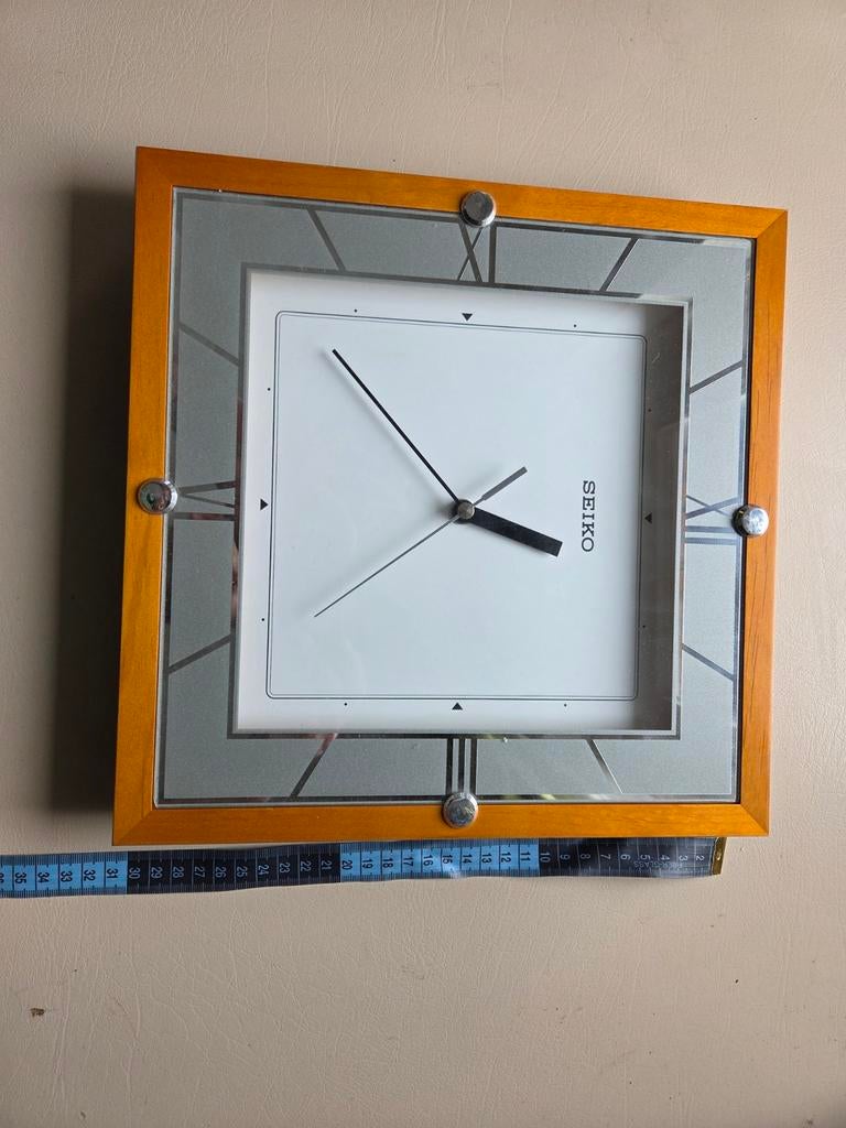 Seiko Keukenklok Quartz Jaren '90  Stille Secondewijzer, Huis en Inrichting, Woonaccessoires | Klokken, Ophalen of Verzenden, Gebruikt