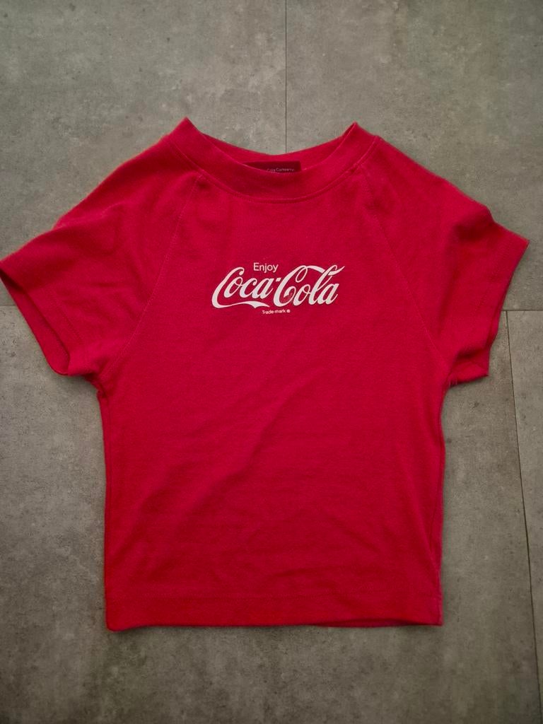 Coca-Cola crop top shirtje - XXS - Nieuwstaat, Kleding | Dames, Ophalen of Verzenden, Zo goed als nieuw, Korte mouw, Maat 34 (XS) of kleiner