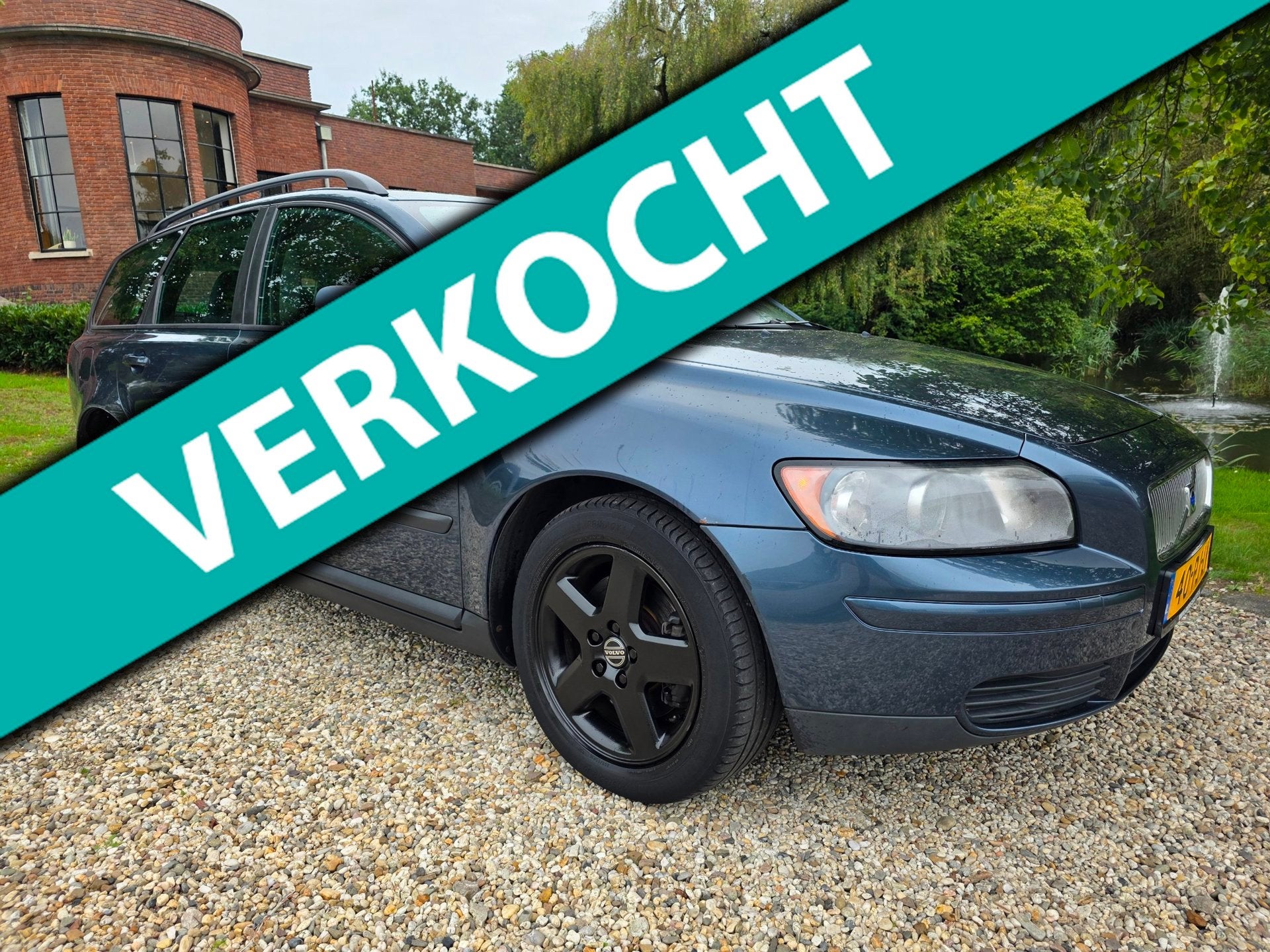 Volvo V50 2.4 LPG automaat/AIRCO/cruise, Auto's, Traction-control, Gebruikt, 700 kg, Blauw