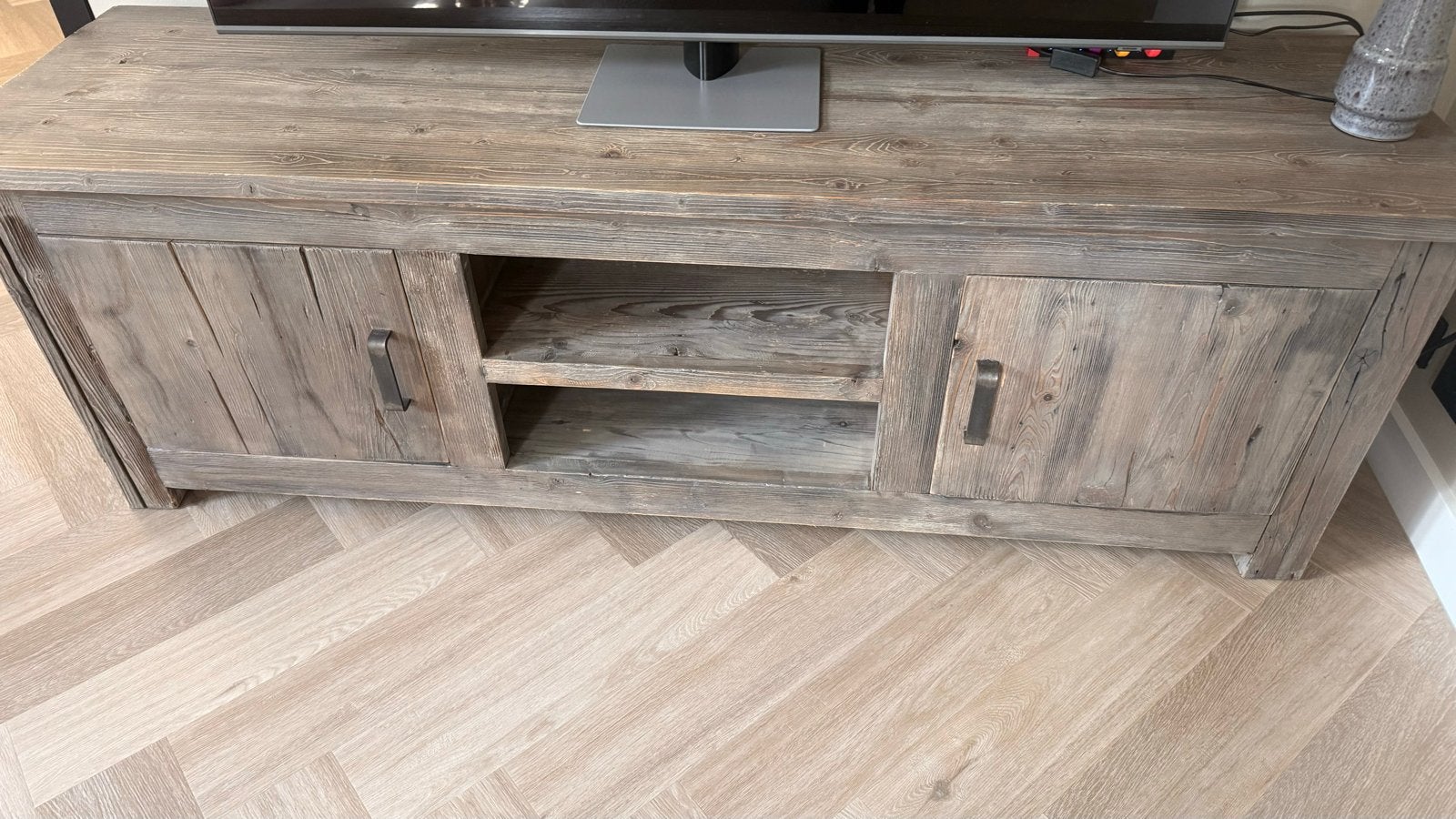 TV meubel 180x50 cm, Ophalen, Gebruikt, 25 tot 50 cm, 150 tot 200 cm