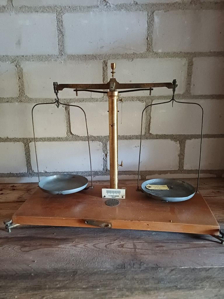Vintage laboratorium weegschaal, 1942, Ophalen of Verzenden