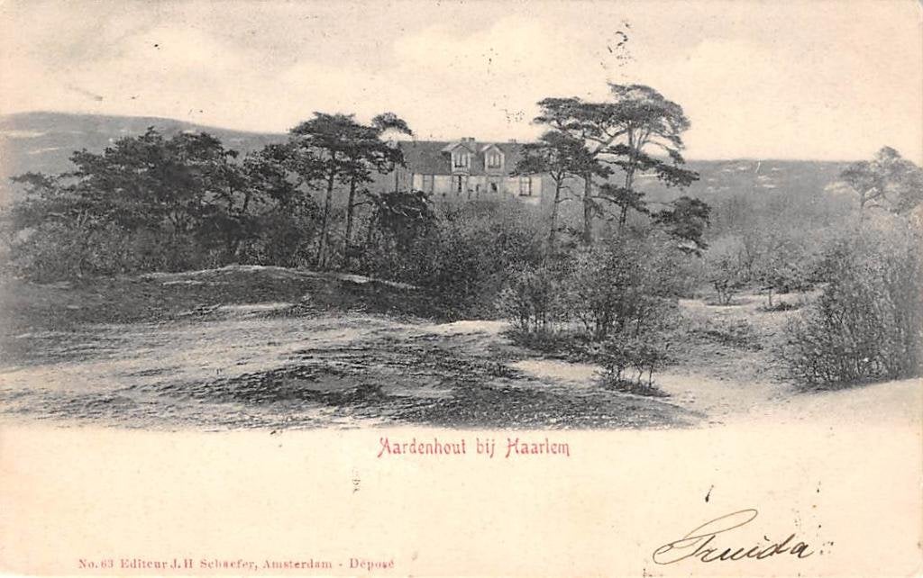 Aerdenhout Haarlem Villa in de duinen, Ophalen of Verzenden, Voor 1920, Gelopen, Noord-Holland