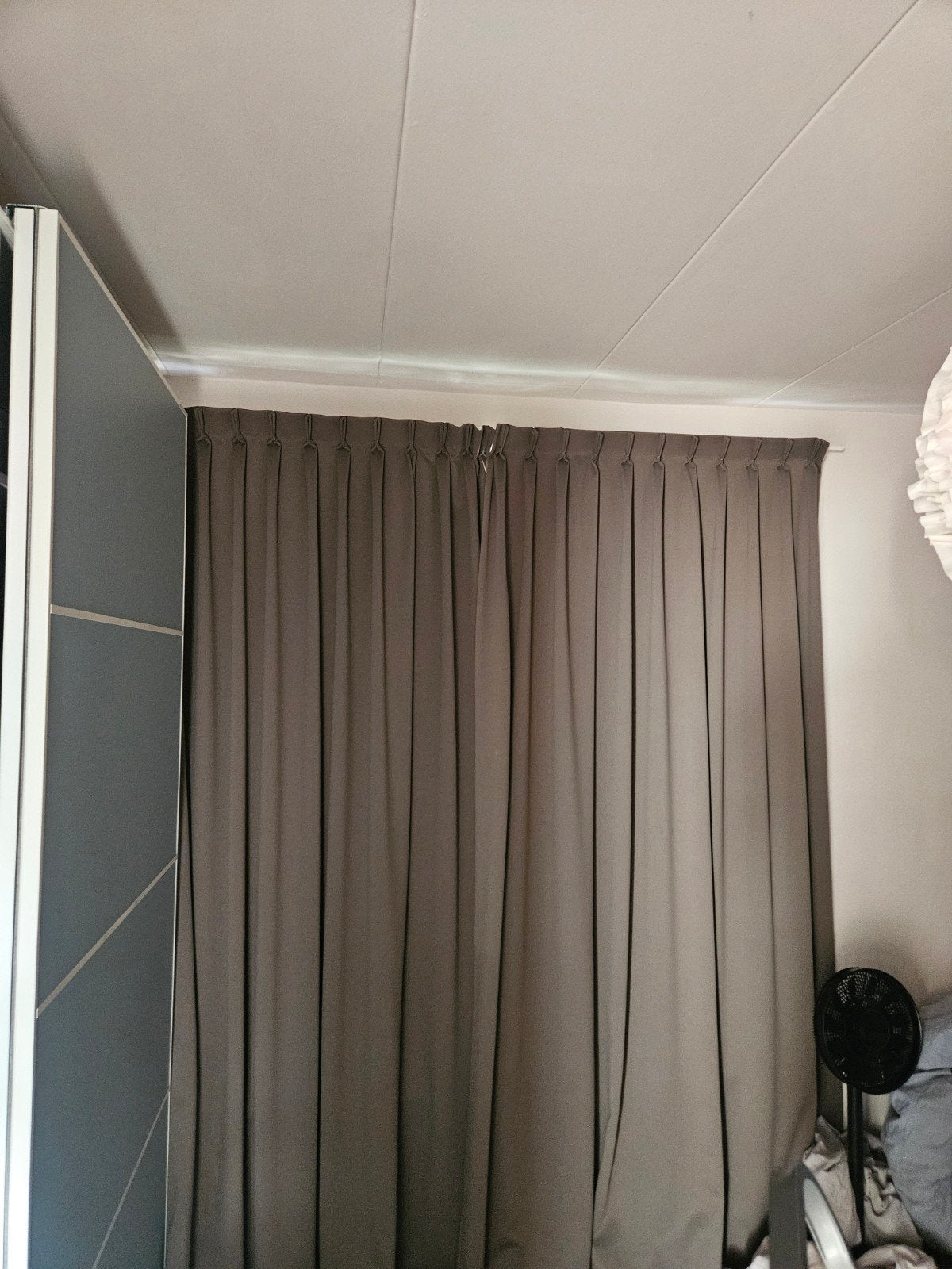2 Bruin/Taupe Gordijnen - 100x240 cm - Goede Staat, Ophalen of Verzenden