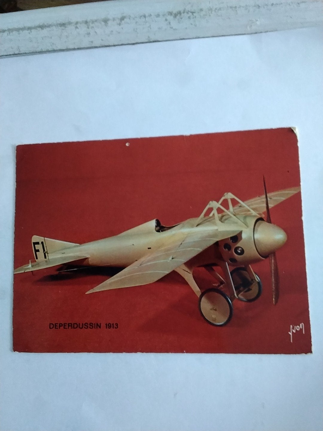 Vintage Ansichtkaart: Depardussin 1913 Vliegtuig, Verzamelen, Ophalen of Verzenden