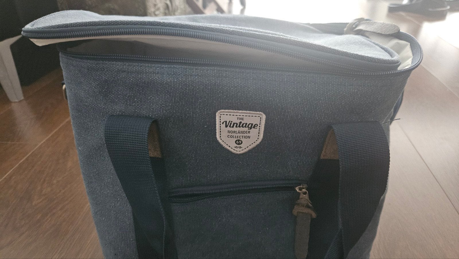 Norlander Vintage Koeltas - Blauw, Ophalen of Verzenden, Zo goed als nieuw, Koeltas, Koelelement