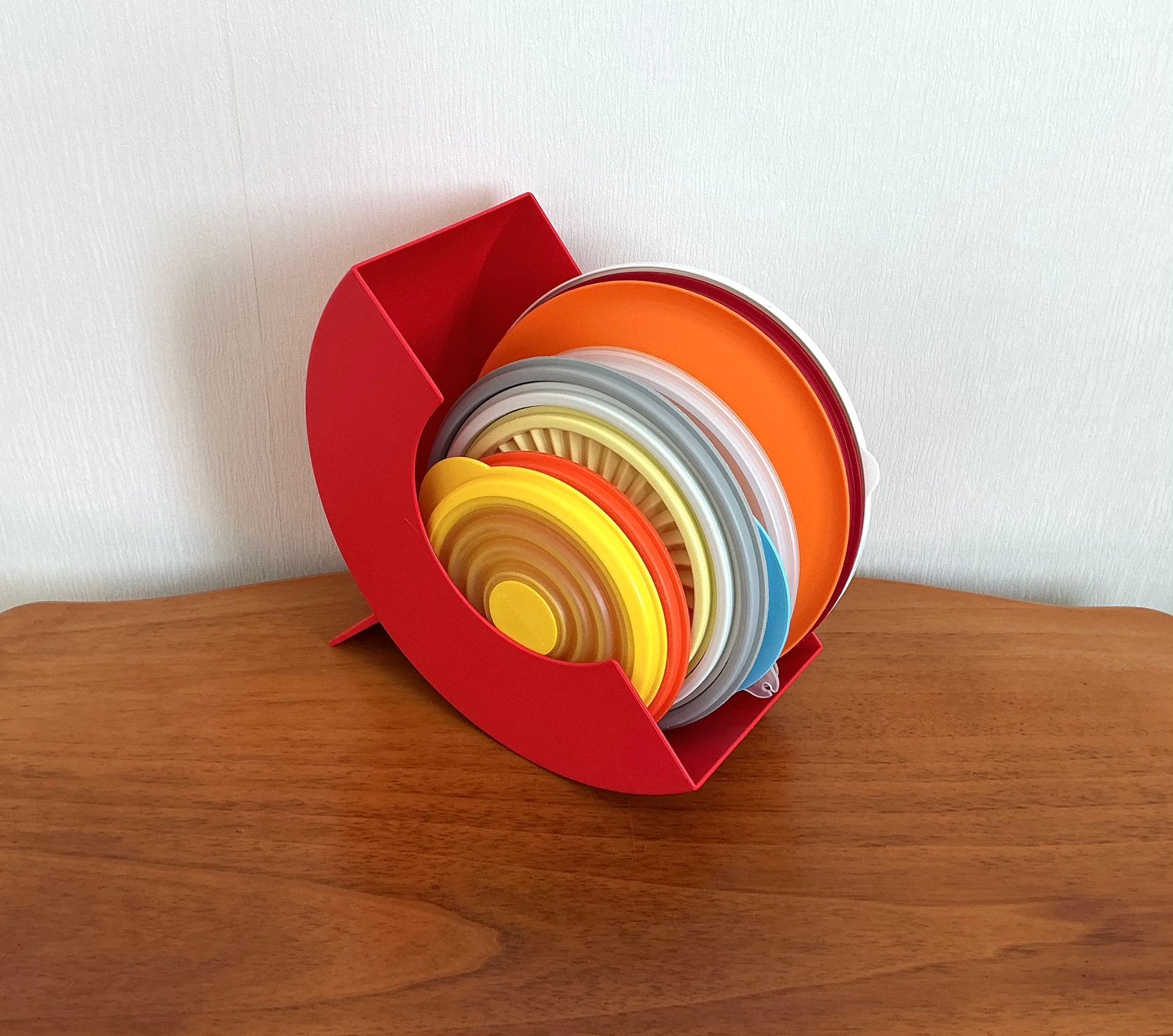 Tupperware Dekselhouder Rood, om te hangen of staan €9,00., Ophalen of Verzenden, Zo goed als nieuw, Rood, Overige typen