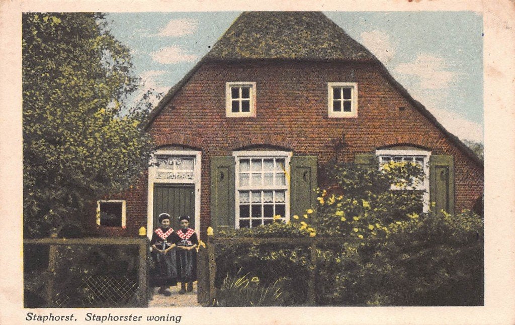 710 Staphorst - Staphorster woning, Ophalen of Verzenden, 1960 tot 1980, Ongelopen, Overijssel