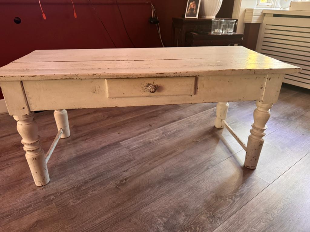 Brocante salontafel, Ophalen