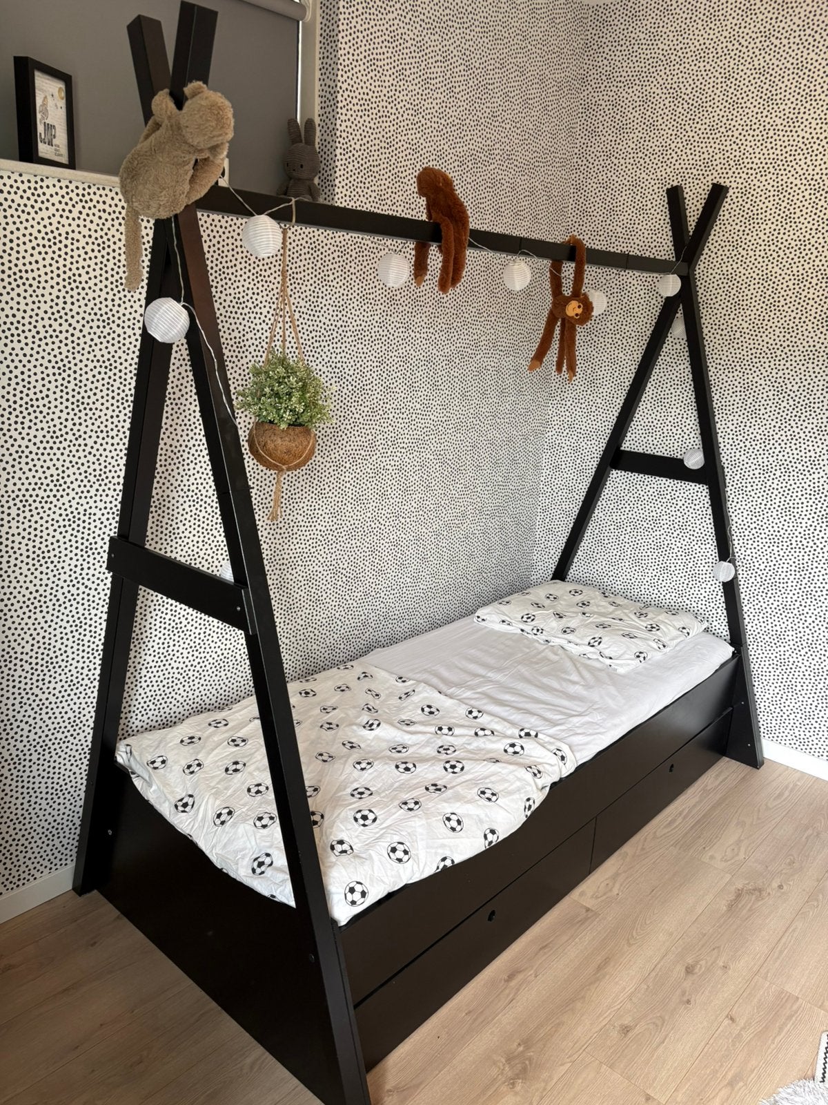 Kinderbed met lade en matras, Gebruikt, 70 tot 85 cm, 180 cm of meer, Ophalen