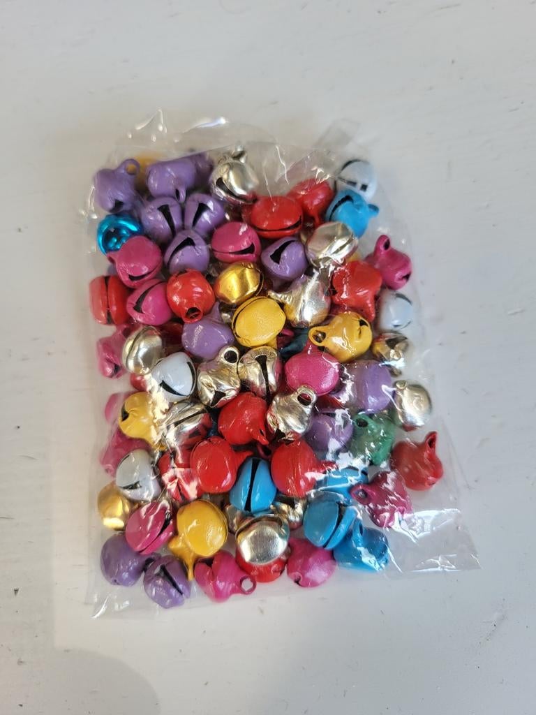gekleurde belletjes 1 cm, Ophalen of Verzenden