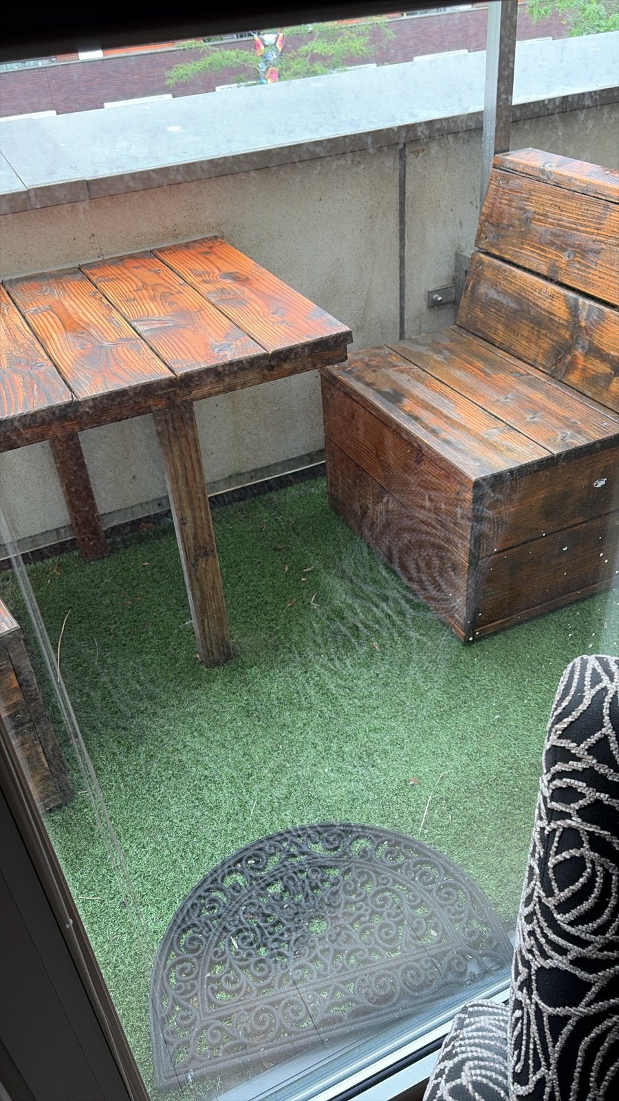 Treinzitje Douglas Hout - Goede Staat Inclusief Olie, Gebruikt, Hout, Ophalen, 2 zitplaatsen