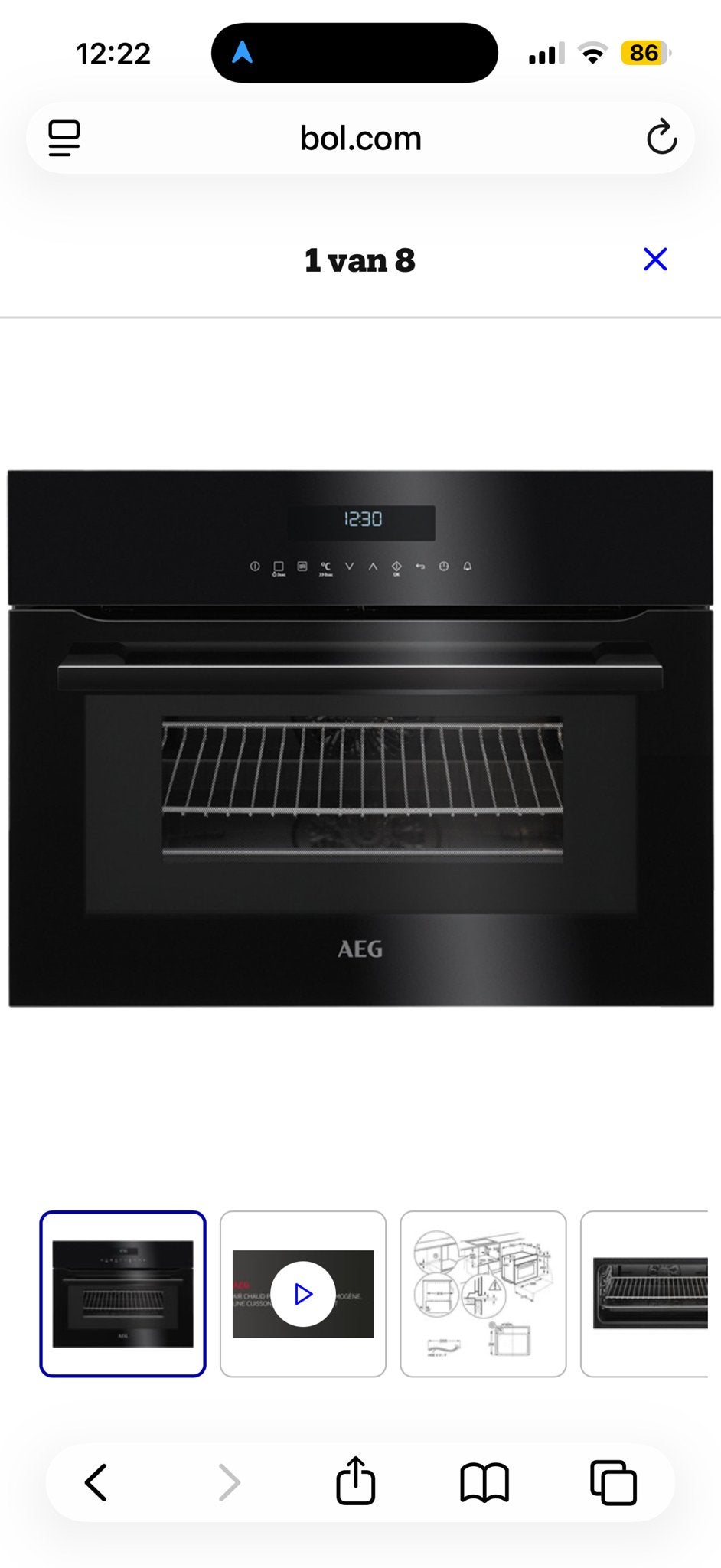 AEG KME761000B - Inbouw combimagnetron met ovenfunctie, Witgoed en Apparatuur, Magnetrons, Ophalen, Combimagnetron, 60 cm of meer