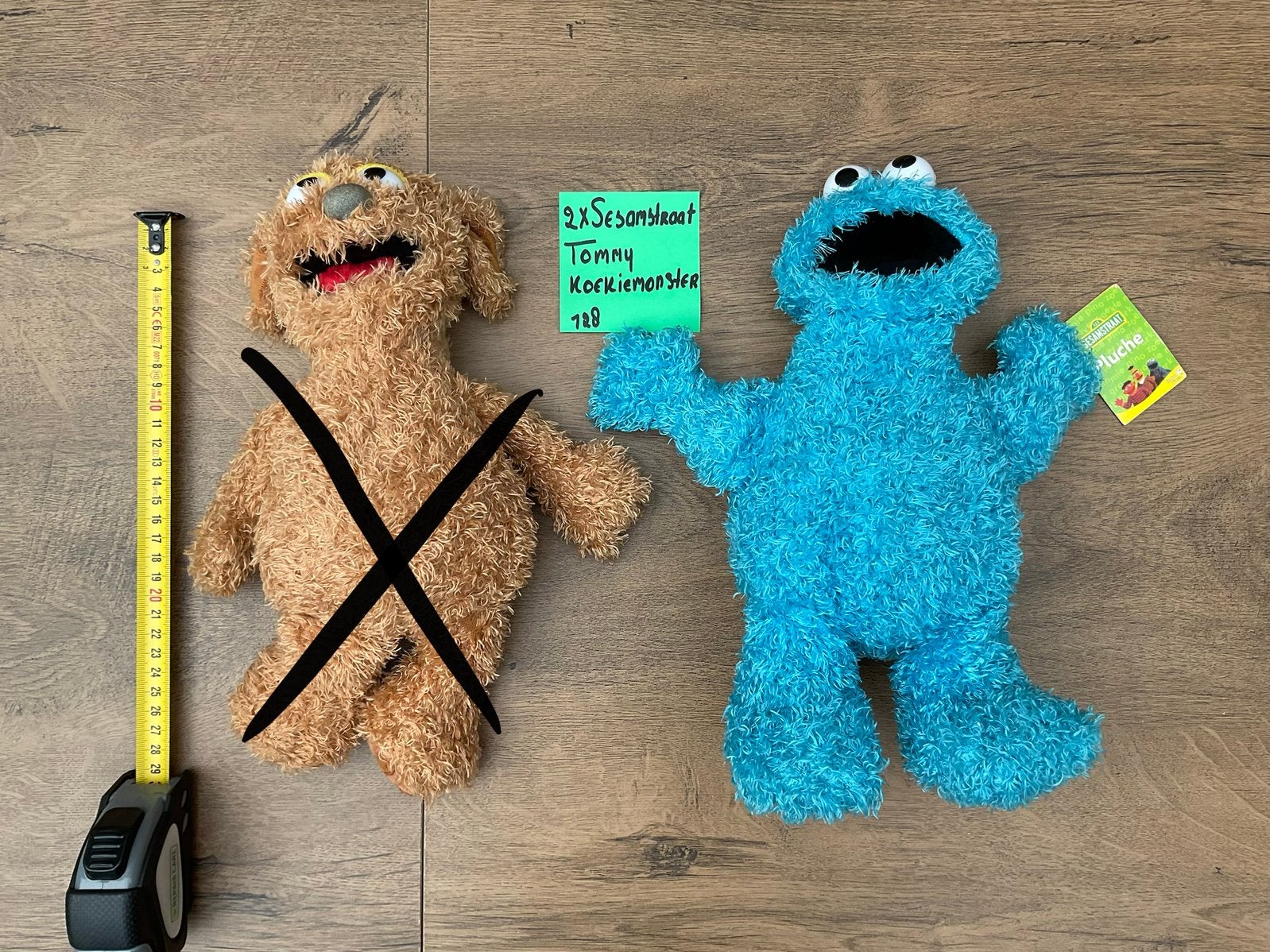 1 x zgan, Sesamstraat KOEKIEMONSTER knuffel, Ophalen, Zo goed als nieuw, Overige typen