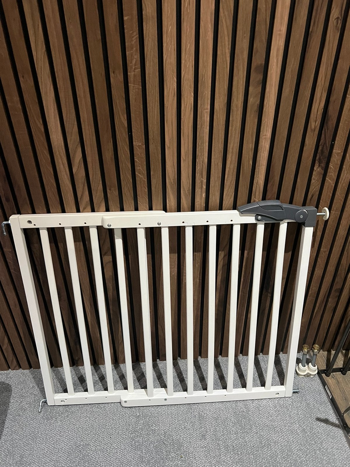 2 stuks traphekjes 2x Fenss Traphek Oslo Hout Wit (71–102cm), Ophalen, Gebruikt, 100 tot 115 cm, Schroefhekje