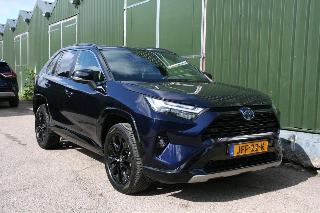 Toyota RAV4 2.5 Hybrid Style BI-TONE, TREKHAAK, NAVIGATIE, H, Gebruikt, 4 cilinders, 2487 cc, Blauw