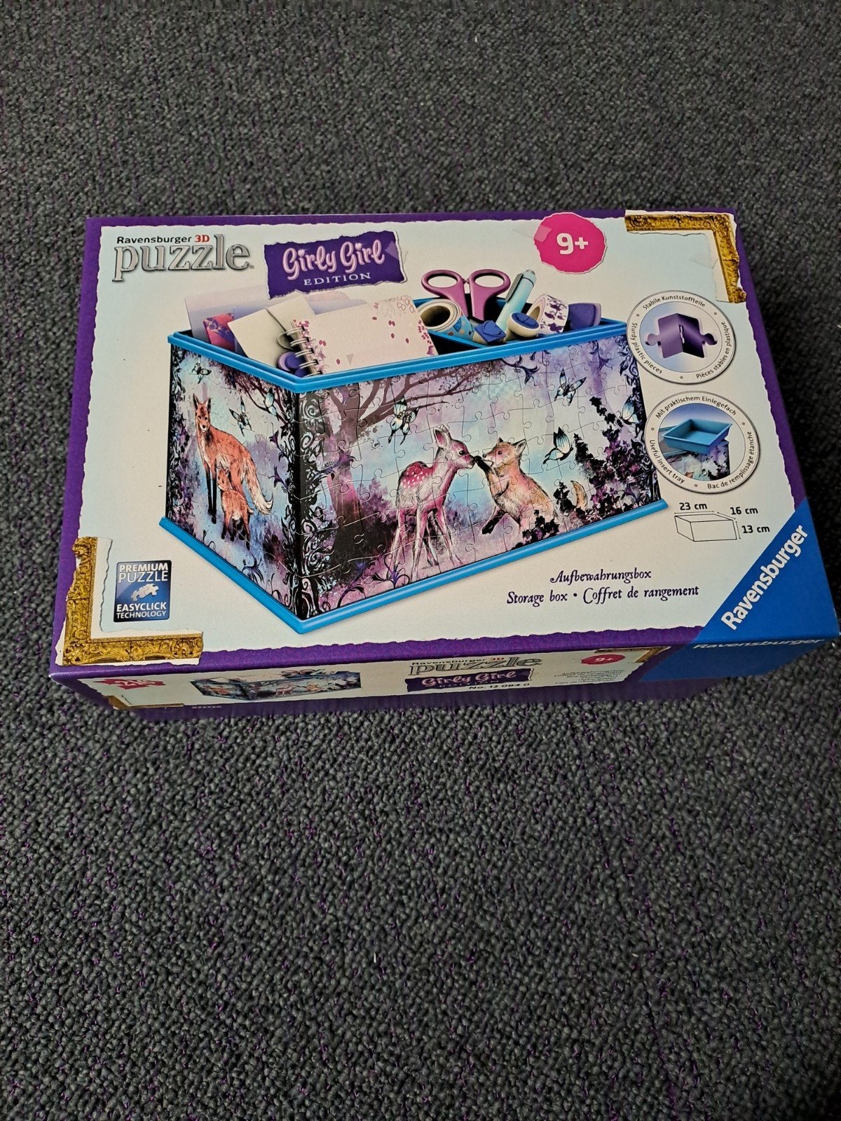 Ravensburger 3D Puzzle Girly Girl Pennenbakje/Opbergdoos, Ophalen of Verzenden, Meer dan 50 stukjes, Zo goed als nieuw, 6 jaar of ouder